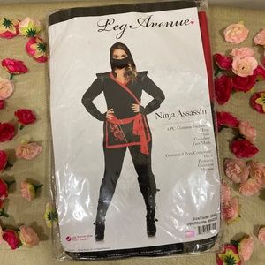 Leg Avenue Ninja Costume Plus 3X/4X Black